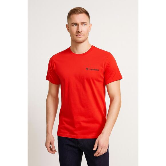 Columbia Men's PFG Tee Shirt, Color Sunset Red, Size Small (NWT) - Picture 1 of 5